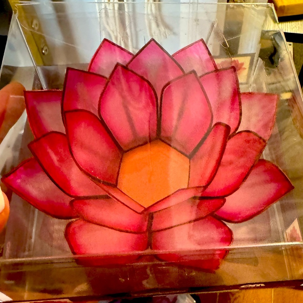Tea light Lotus candle holders!
